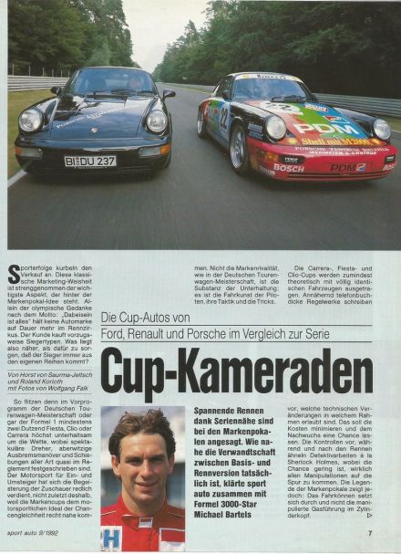 Porsche Carrera RS Cup.